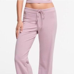 Skims cotton jersey straight leg pants in dusk